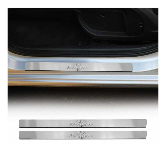 Ornamente prag uși, ediție specială, pentru VW Golf 1997-2025 3 uși, oțel inoxidabil, 2x