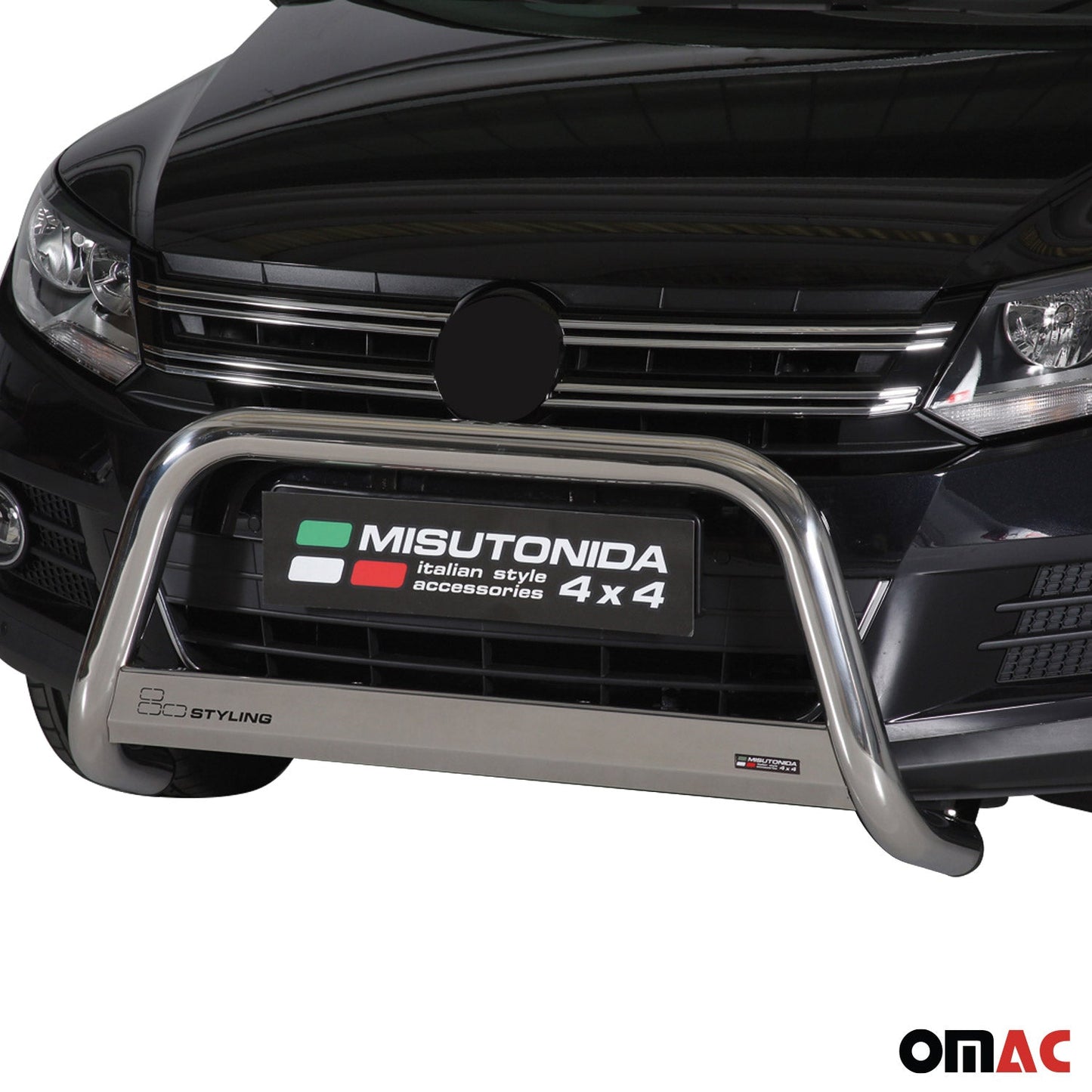 Frontbügel Frontschutzbügel für VW Tiguan 2011-2016 ø63mm Stahl Silber Schutz