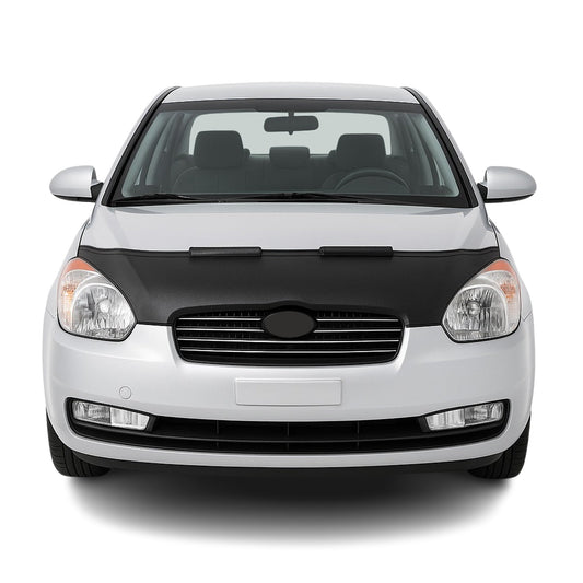 Haubenbra Steinschlagschutz für Hyundai Accent Era 2005-2011 Schwarz Halb
