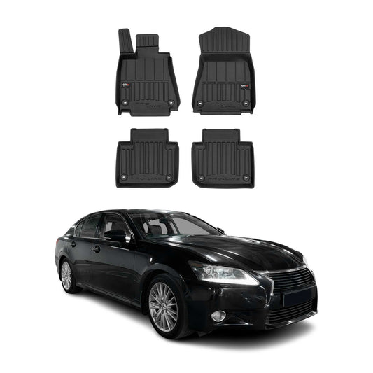 2012-2020 Lexus GS Fußmatten TPE Schwarz 4 tlg