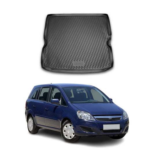 Kofferraummatte Kofferraumwanne für Opel Zafira B Van 2005-2014 Gummi TPE