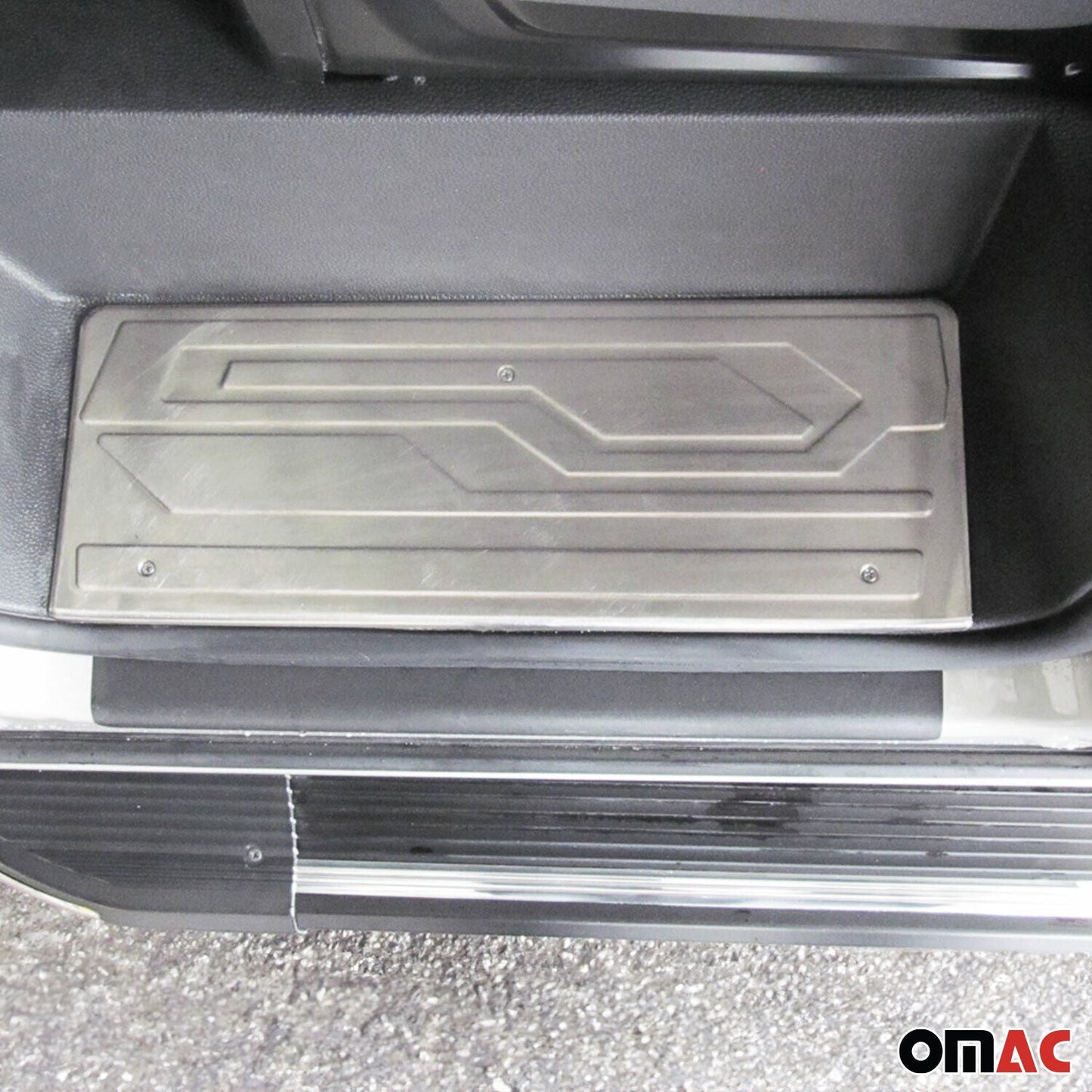 Protecții prag ușă pentru Ford Transit Custom 2013-2024, oțel inoxidabil, 4x