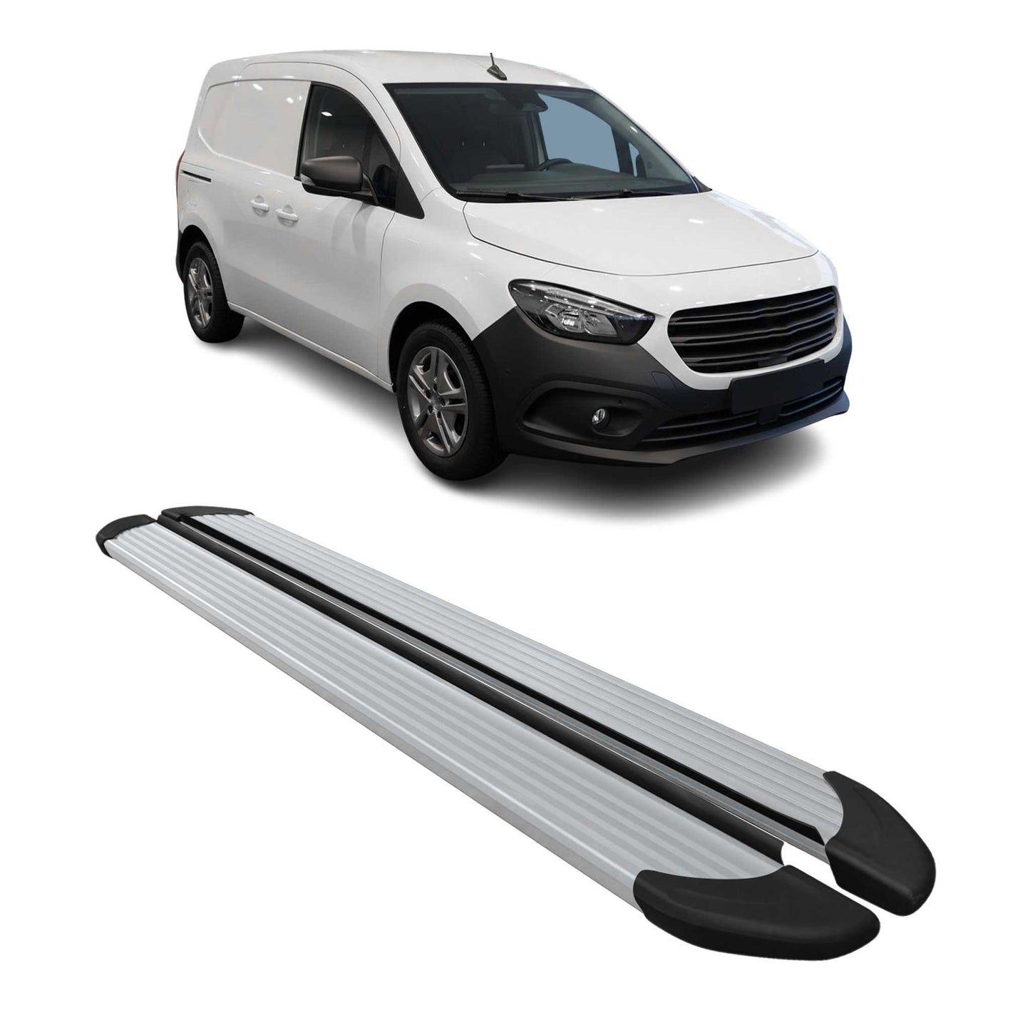 Trittbretter Seitenschweller für Mercedes Citan W42 L1 2021-2025 Alu Silber