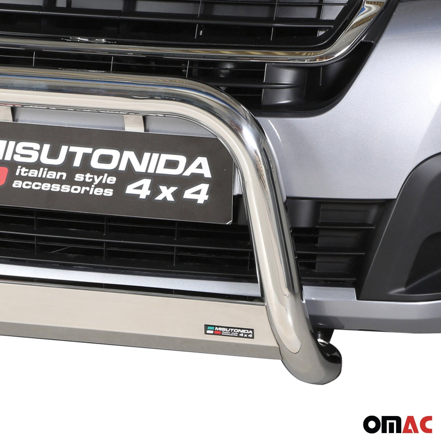 Bară de protecție/buton față pentru Peugeot Partner 2016-2025, ø63mm, oțel, argintiu