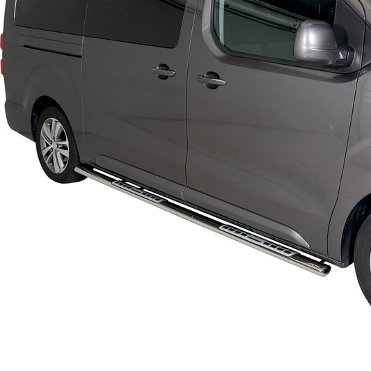 Stahl Seitenschweller Schwellerrohre für Peugeot Expert 2016-2025 L3 Langer Grau