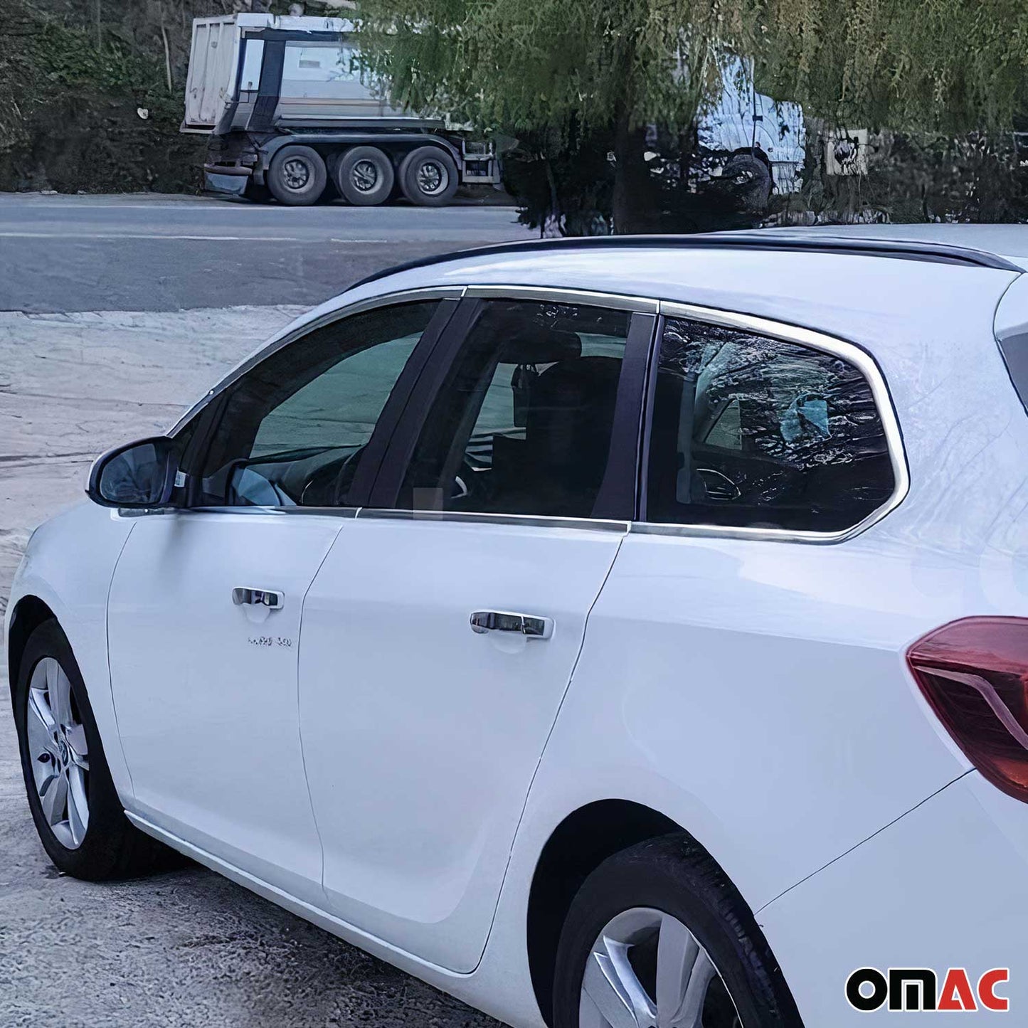 Fensterleisten Zierleisten für Opel Astra J Kombi 2010-2015 Edelstahl Chrom 12x