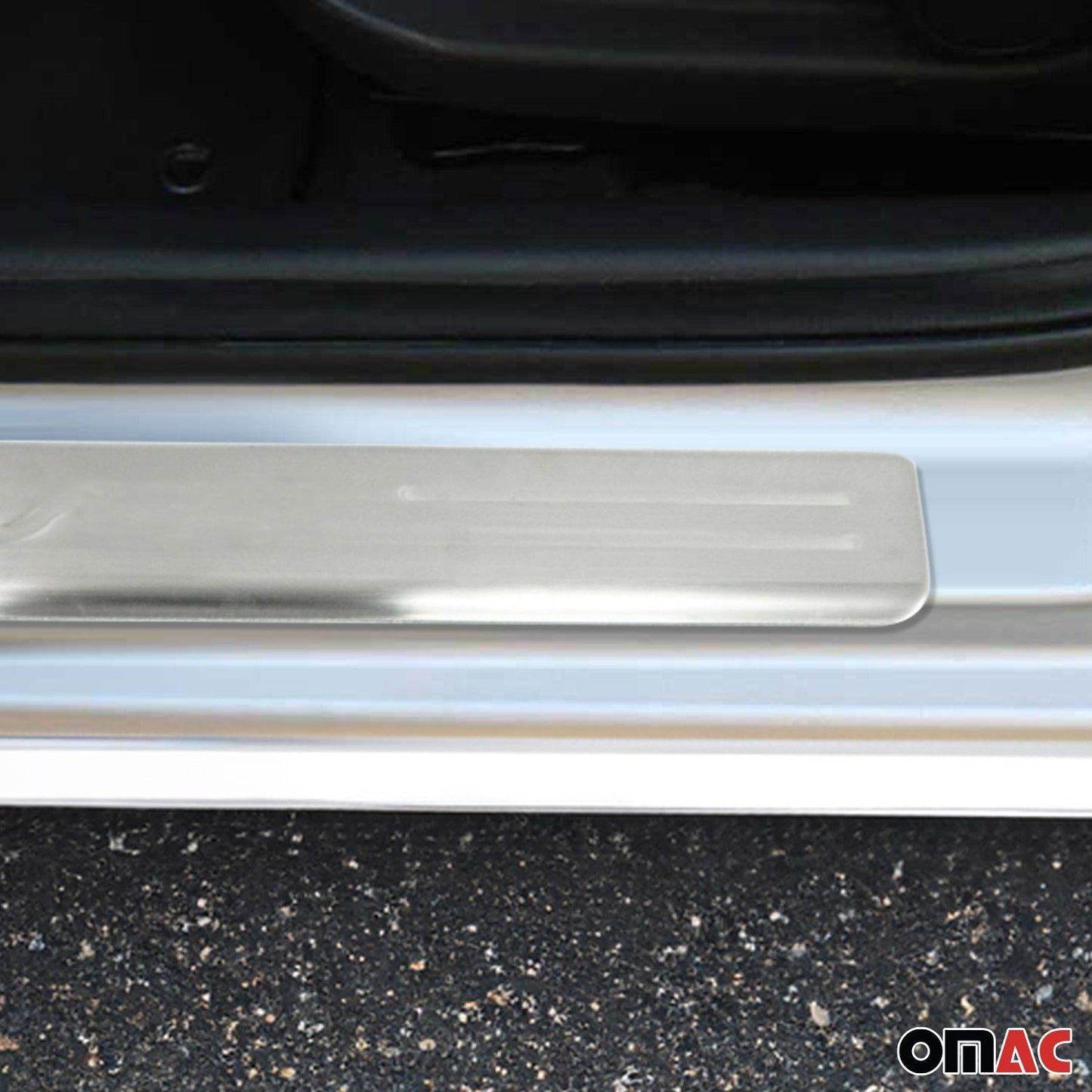 Ornamente prag uși pentru Kia Soul 2009-2014, oțel inoxidabil, argintiu, set 4 piese