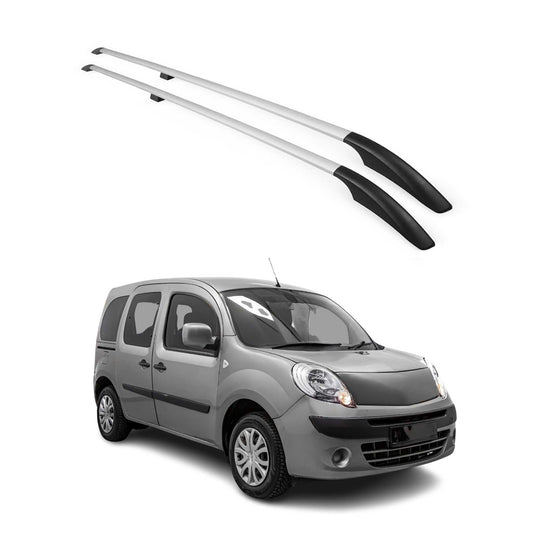 Dachreling Dachgepäckträger für Renault Kangoo 2008-2021 L1 Alu Grau