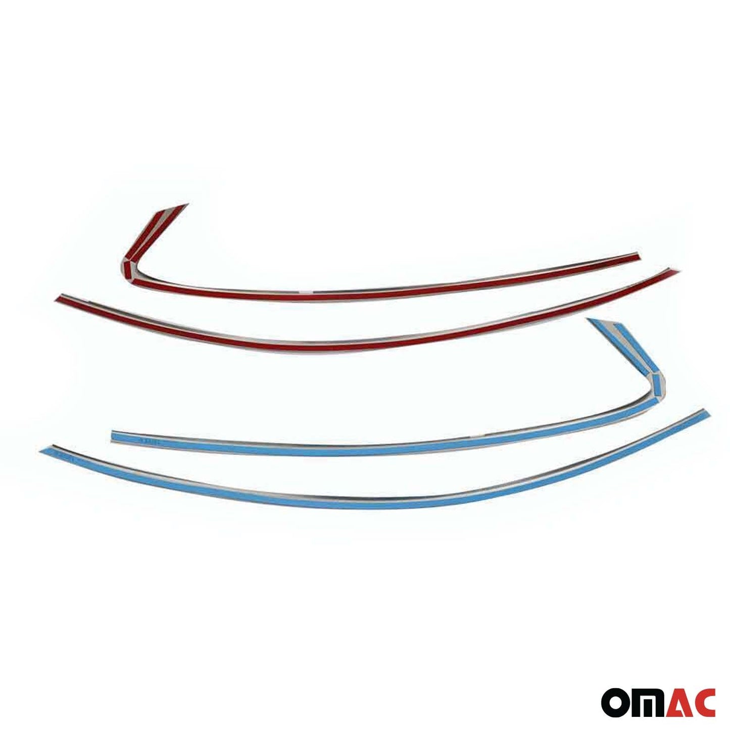 Fensterleisten Zierleisten für Ford Focus 2018-2021 Oben Edelstahl Chrom 4tlg