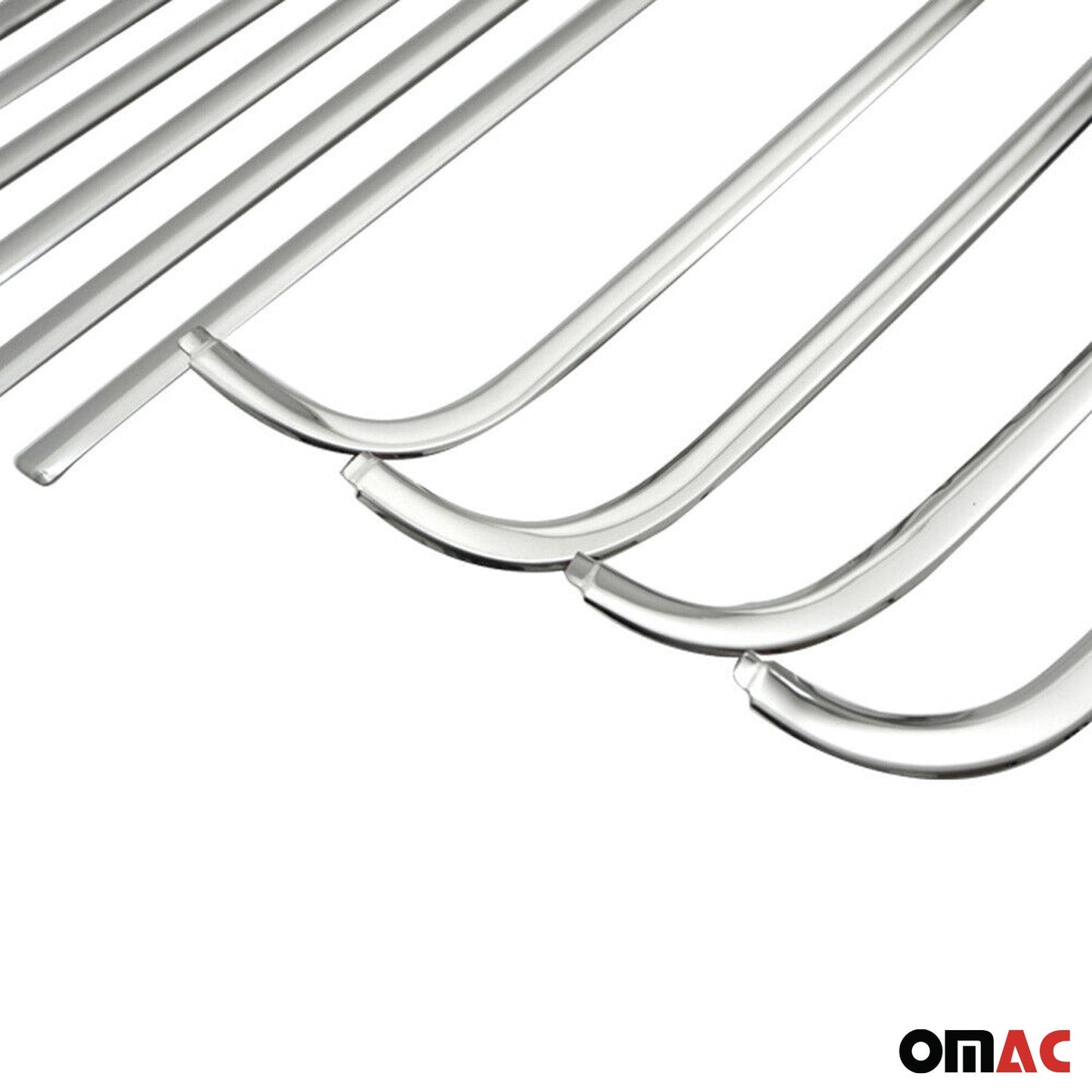 Benzi decorative pentru geamuri pentru VW Caddy 2003-2015, oțel inoxidabil cromat, 12 bucăți