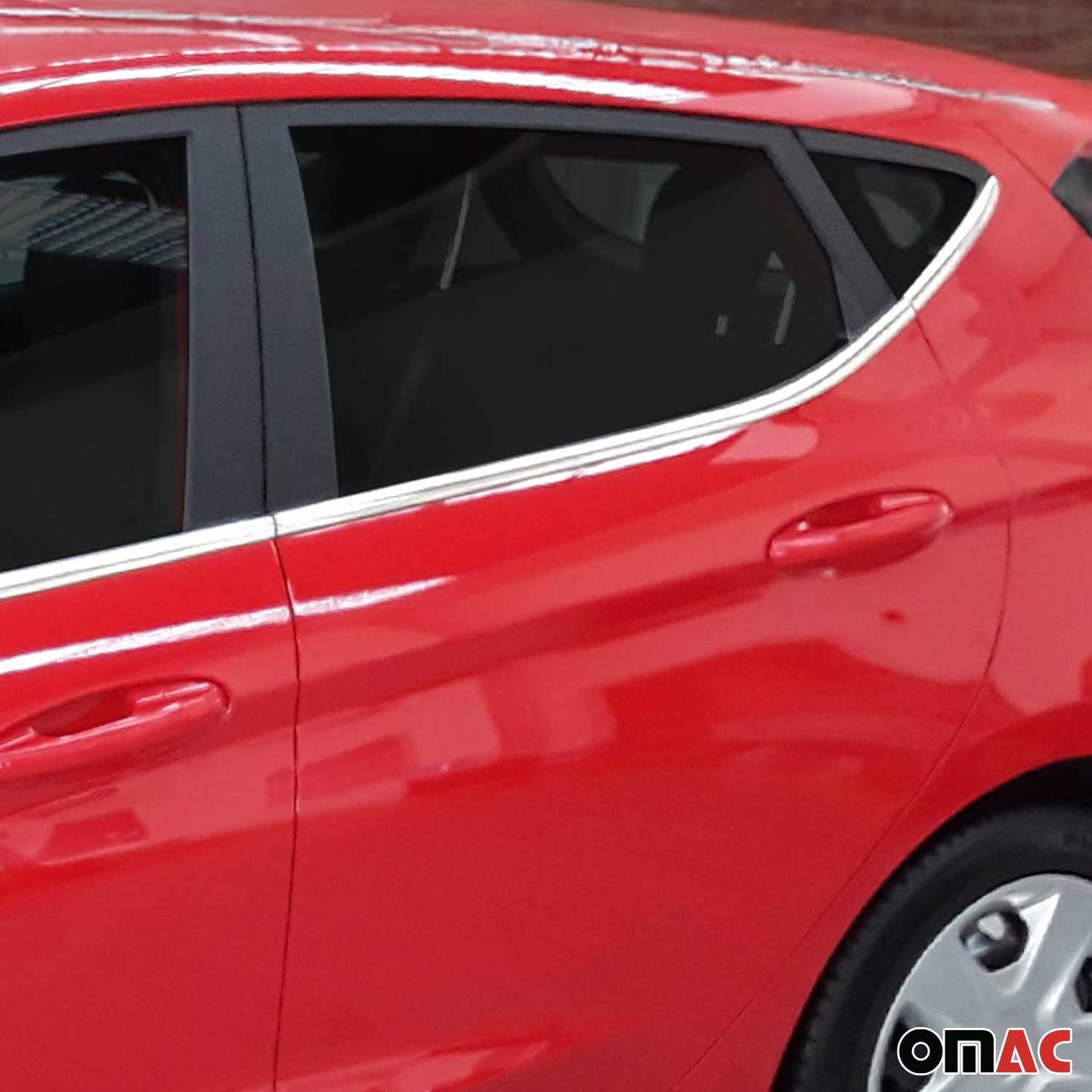 Fensterleisten Zierleisten für Ford Fiesta Schrägheck 2017-2021 Edelstahl 8tlg