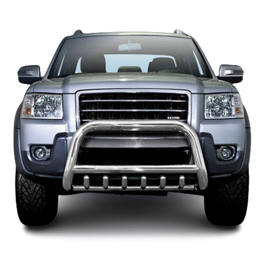Bară de protecție față din oțel inoxidabil pentru Ford Ranger 2007-2012 cu ABE (omologare de tip germană) Bară de protecție argintie