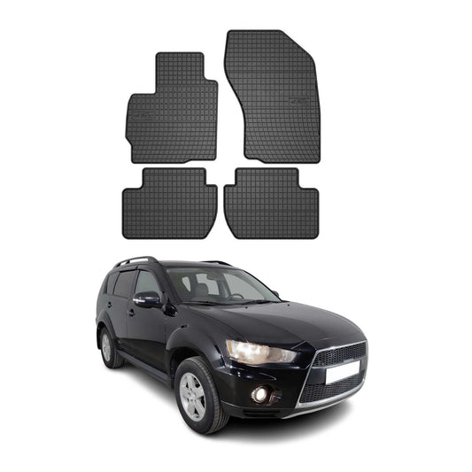 OMAC Gummi Fußmatten für Mitsubishi Outlander 2006-2012 Automatte TPE Schwarz 4x