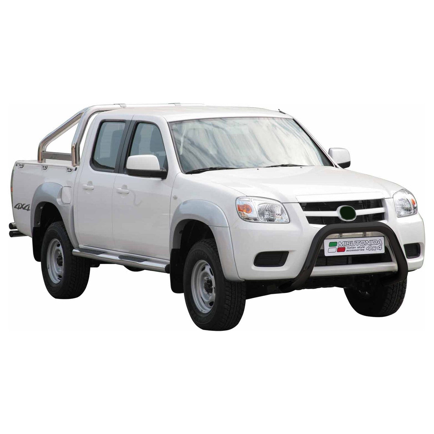 Bară de protecție/buton față pentru Mazda BT-50 2009-2012 ø76mm oțel negru protecție
