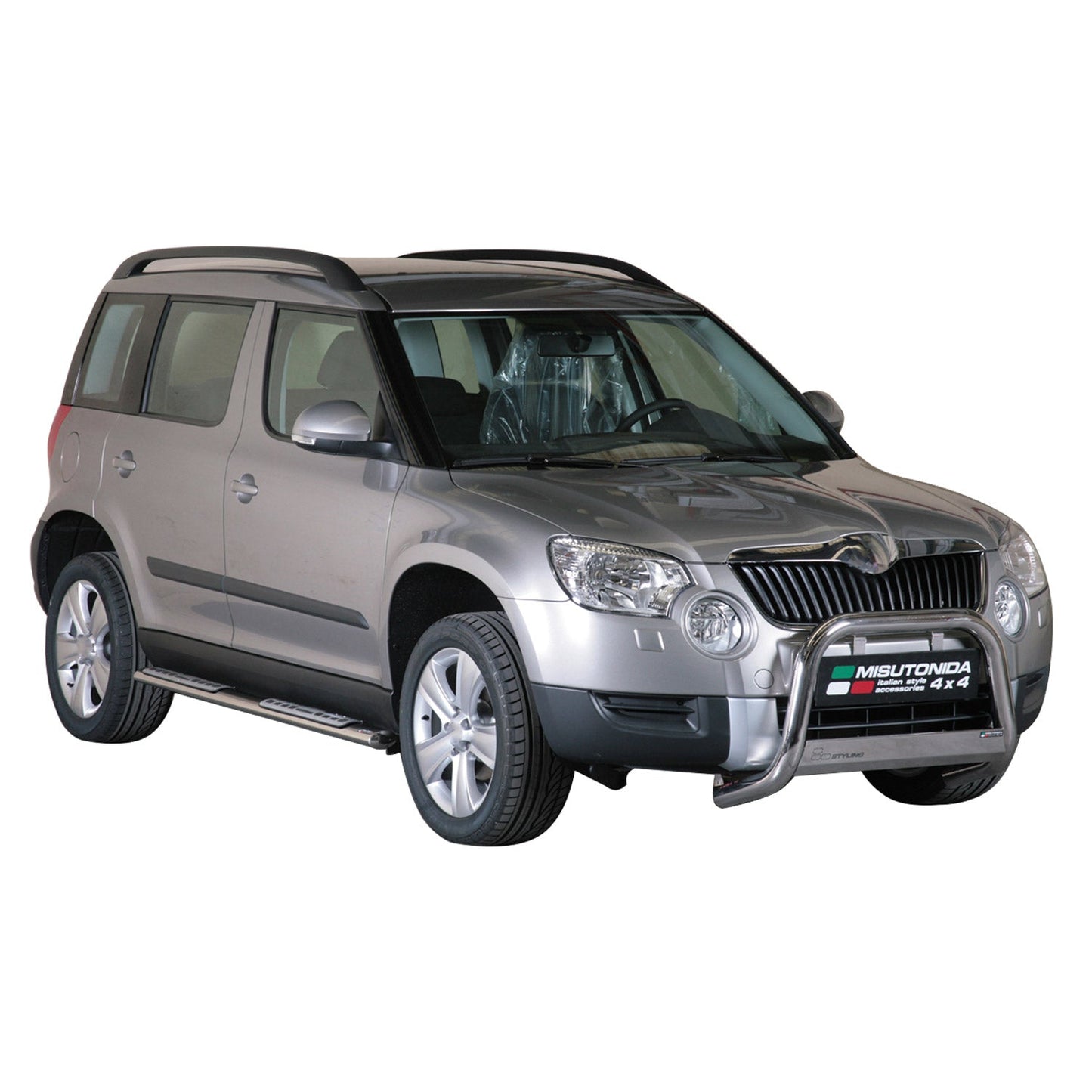 Frontbügel Frontschutzbügel für Skoda Yeti 2010-2013 ø63mm Stahl Silber Schutz