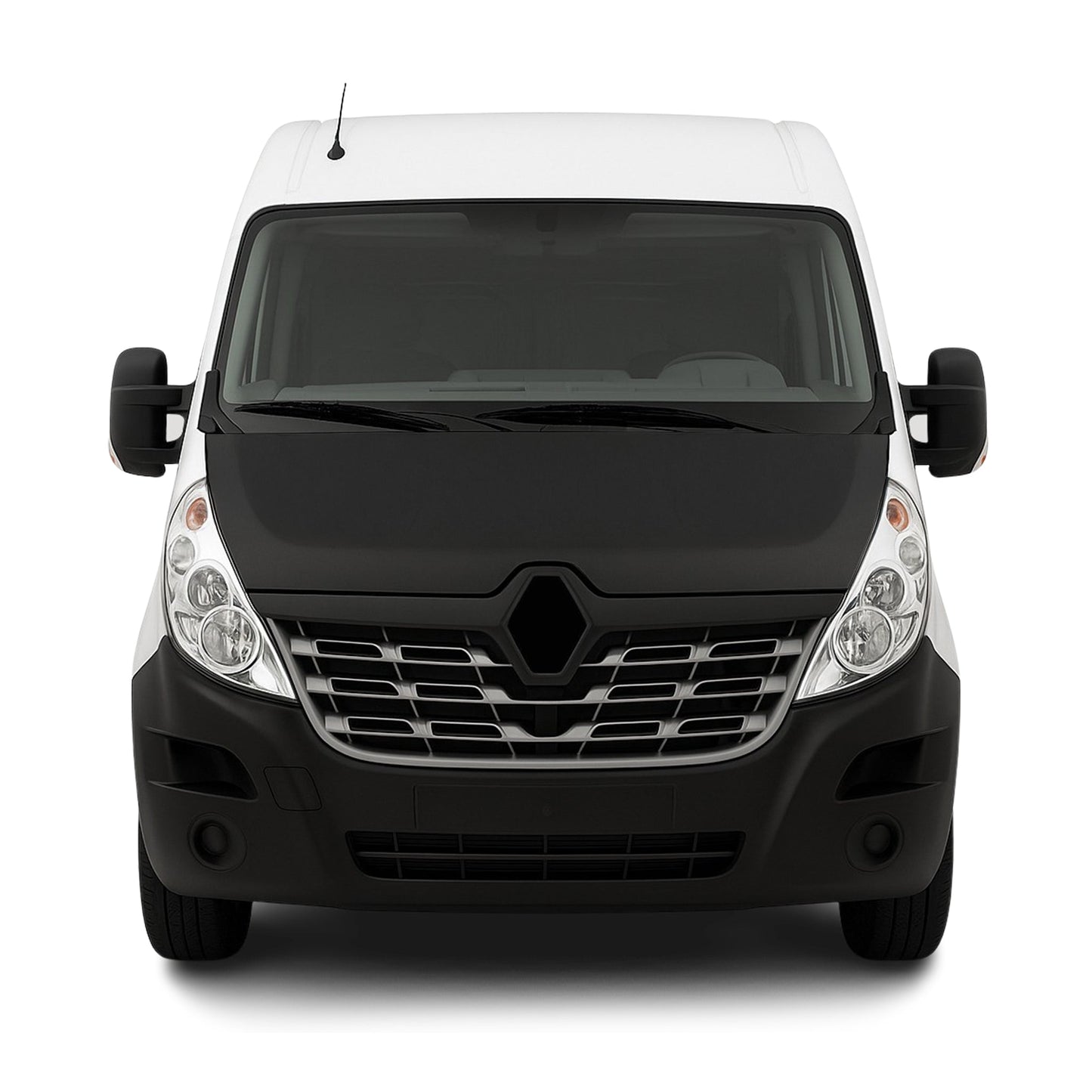 Haubenbra Bonnet Bra Steinschlagschutz für Renault Master 2010-2014 Schwarz 1tlg