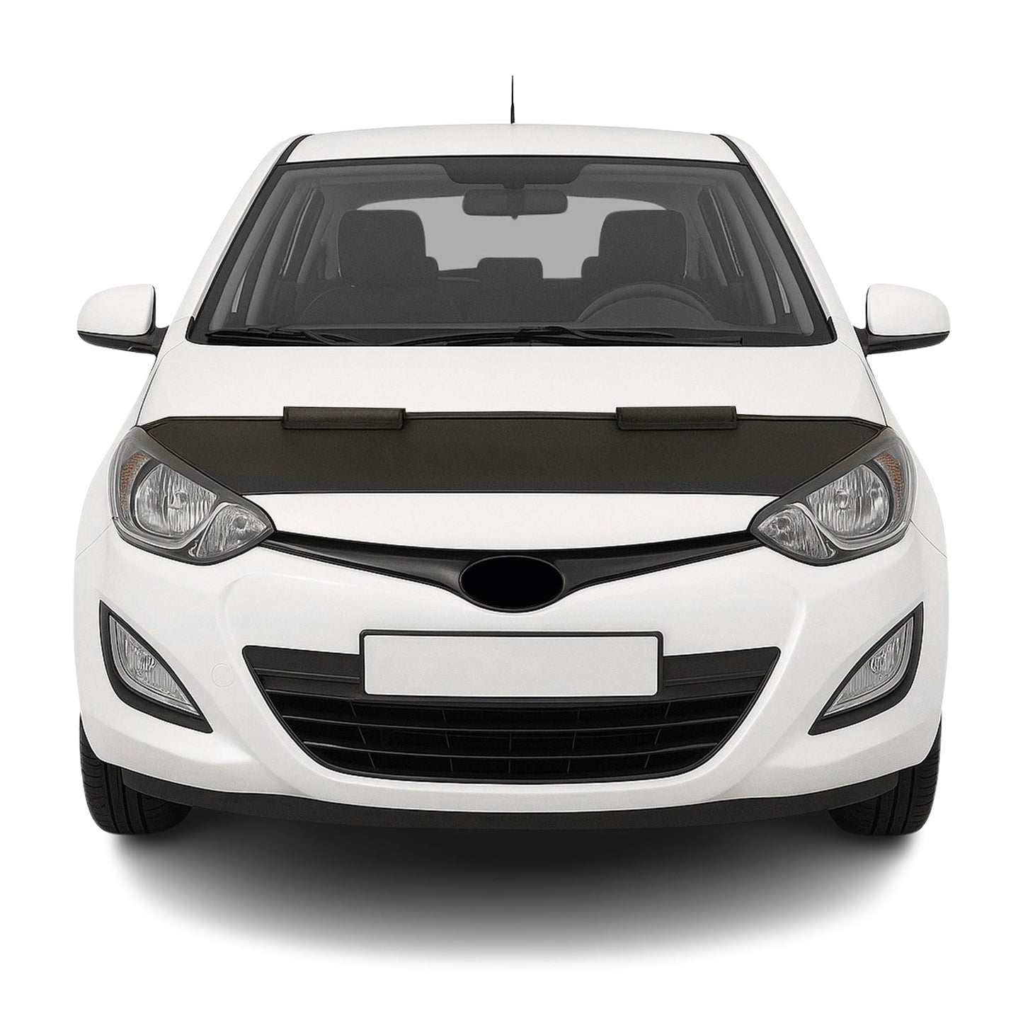 Haubenbra Steinschlagschutz Bonnet Bra für Hyundai i20 2012-2014 Schwarz Halb