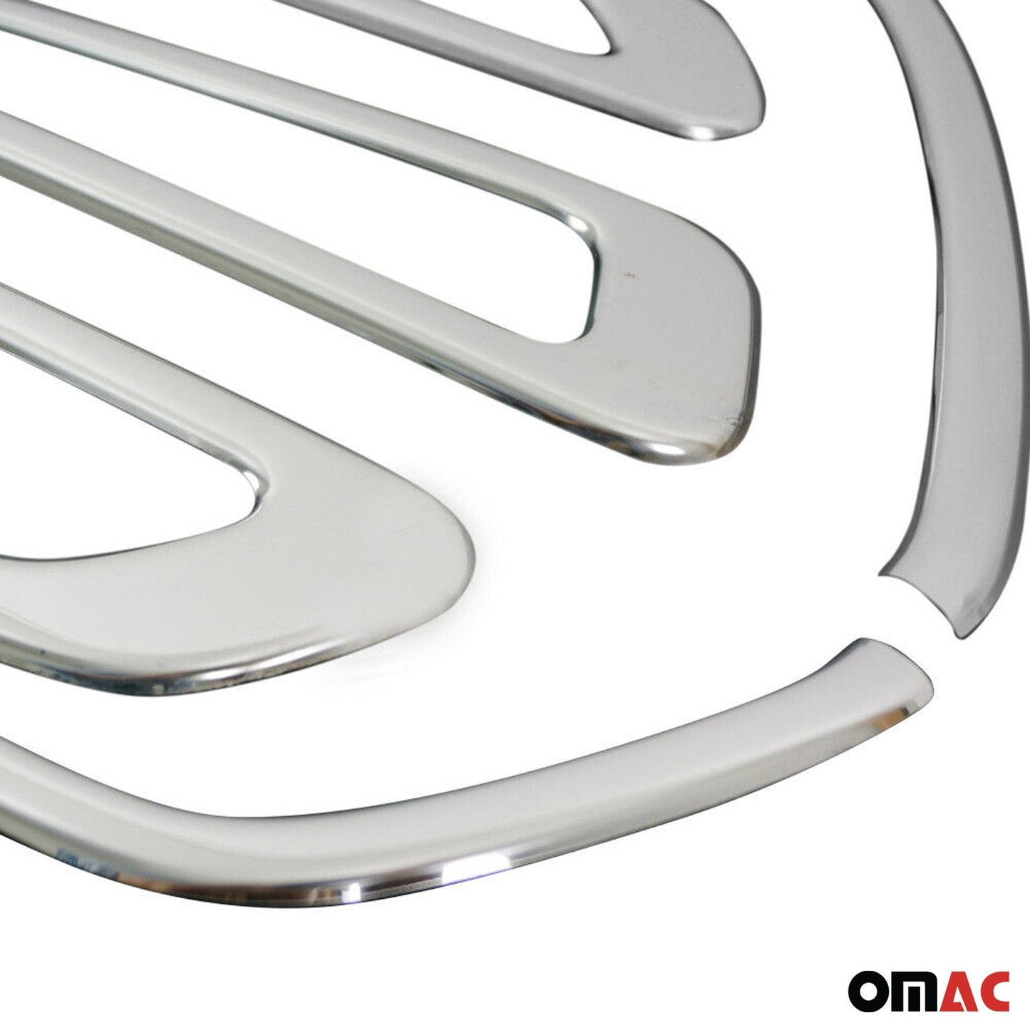 Benzi decorative grilă auto pentru Ford Transit 2014-2024, oțel inoxidabil, argintiu, 5 buc.