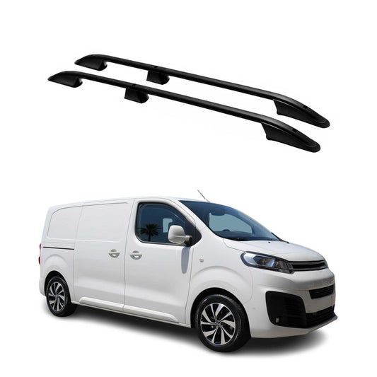 Bare de plafon/portbagaj plafon pentru Citroen Jumpy 2016-2025 Short L1 Aluminiu Negru