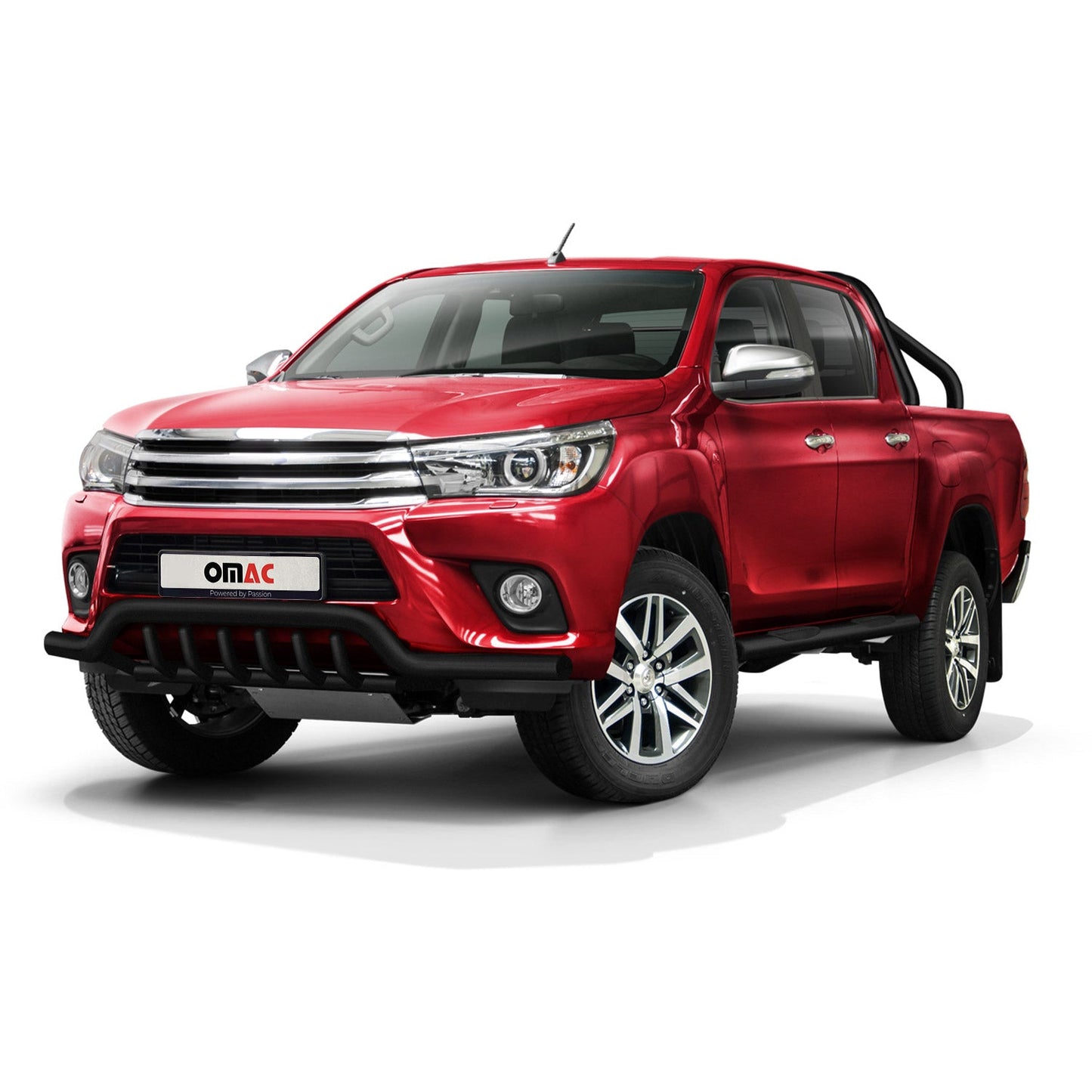 Frontschutzbügel Frontbügel für Toyota Hilux 2015-2022 mit ABE Stahl Schwarz