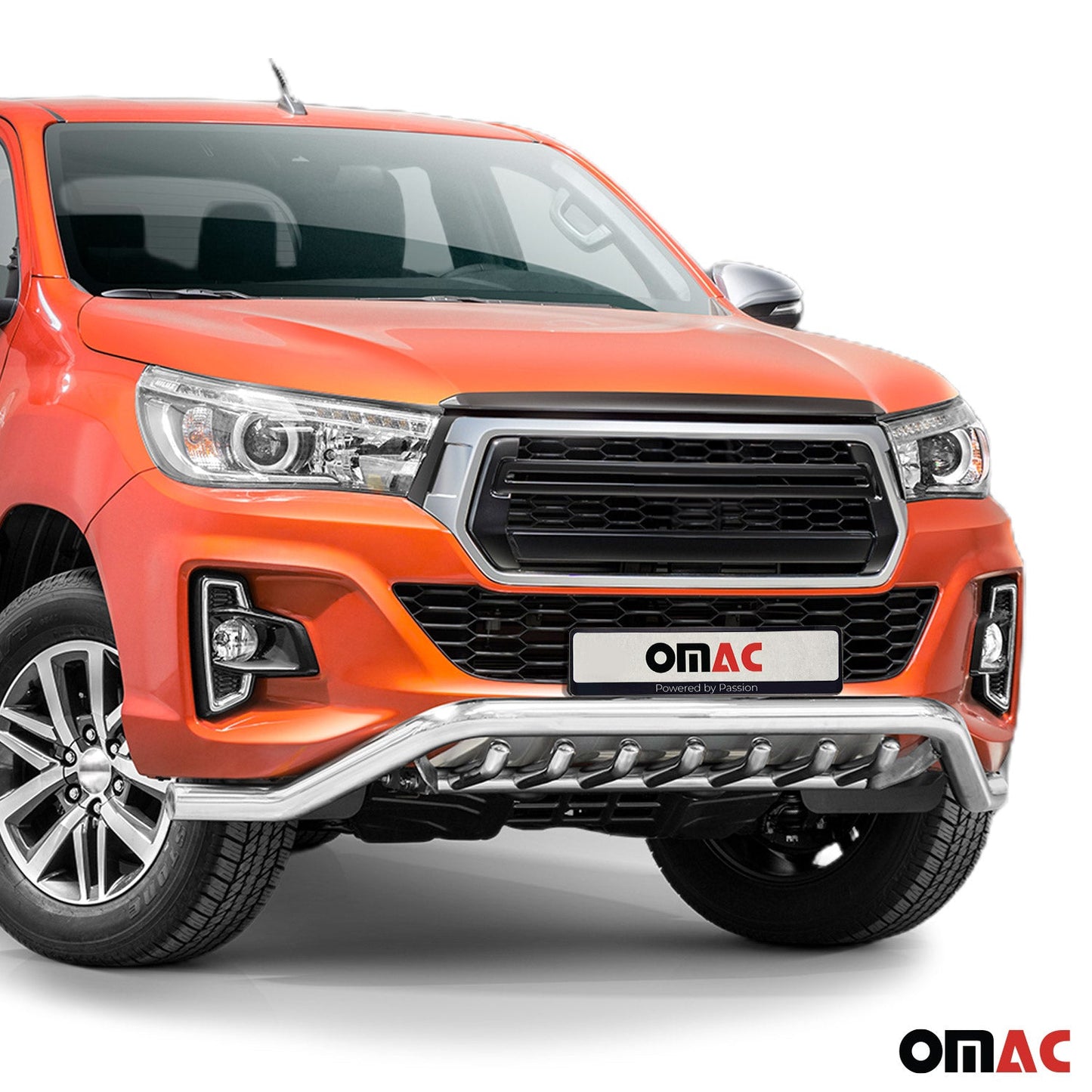 Bară de protecție față pentru Toyota Hilux 2018-2022 cu ABE (omologare de tip germană) Oțel Argintiu