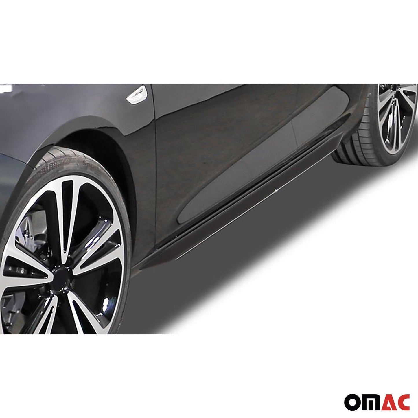 RDX Seitenschweller für Opel Corsa C 2000-2006 ABS Schwarz glänzend