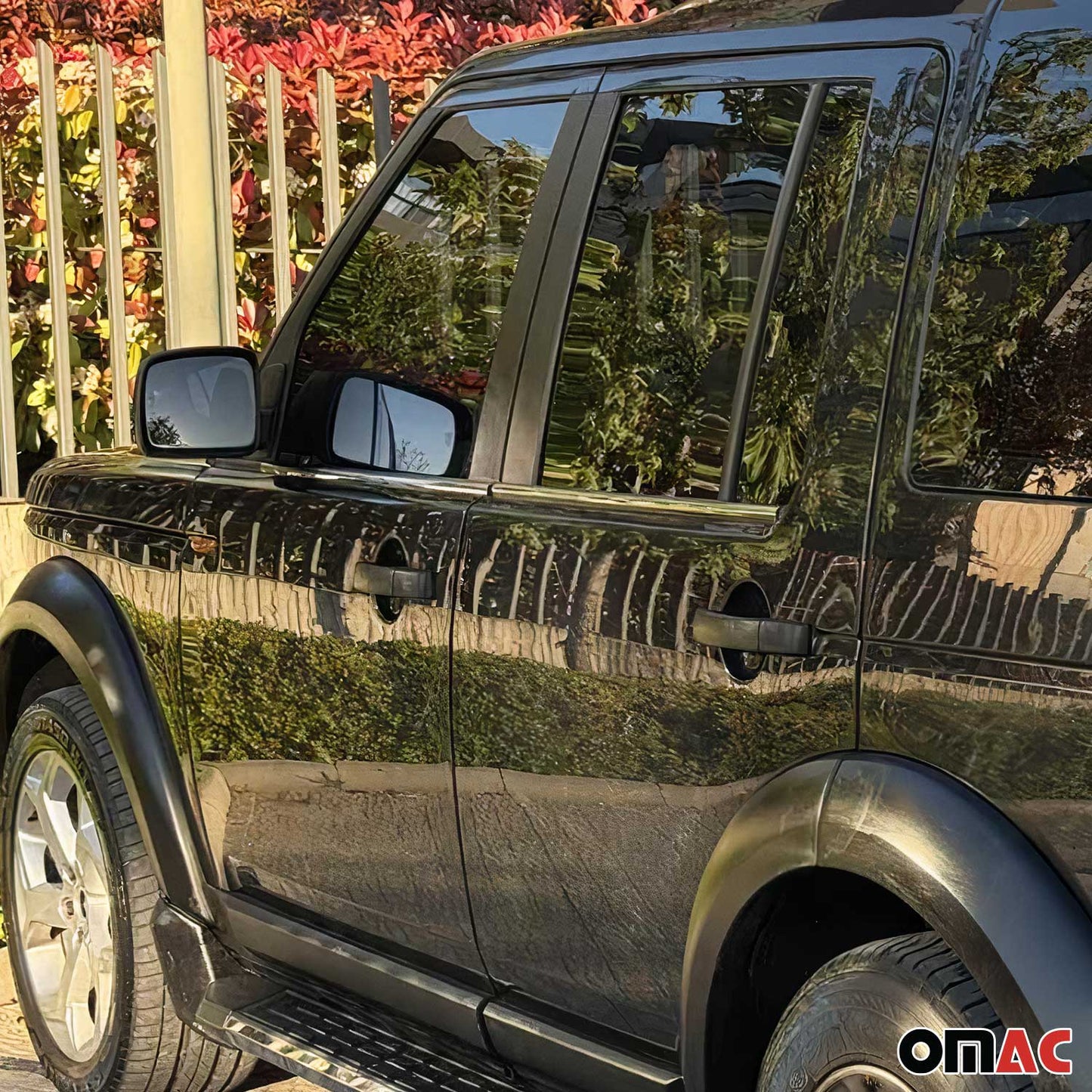 Fensterleisten Zierleisten für Land Rover Discovery 2004-2009 Edelstahl Chrom 4x