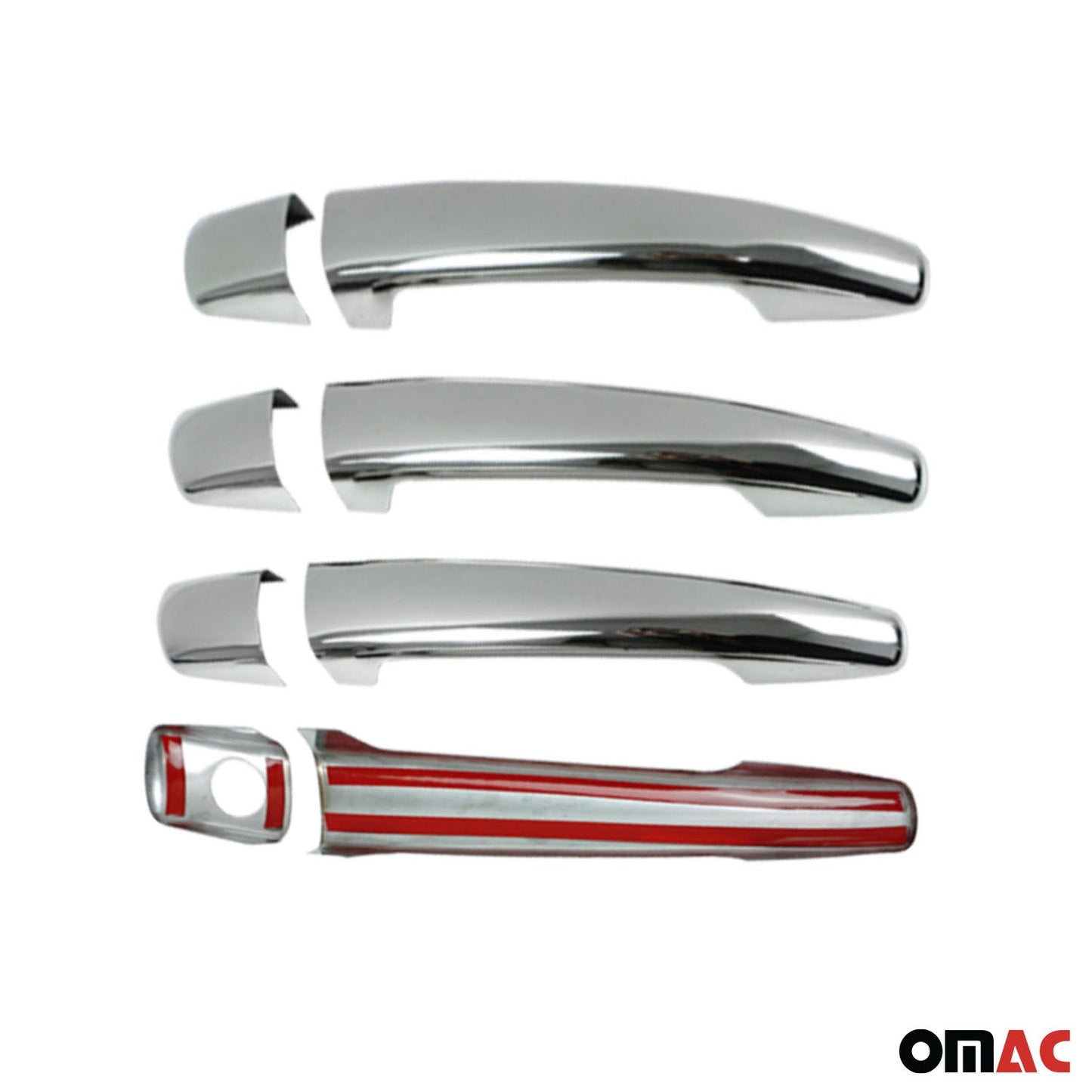 Capac mâner ușă, capace mânere ușă pentru Citroen C-Elysee 2012-2021 4 uși oțel inoxidabil 8x