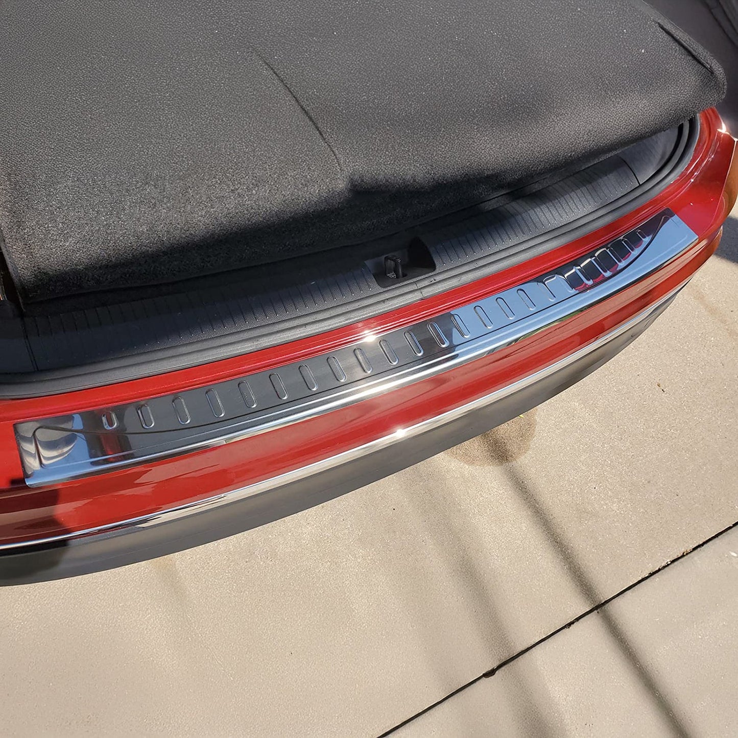 Ladekantenschutz für VW Tiguan II / Allspace 2016-2024 Edelstahl Chrom