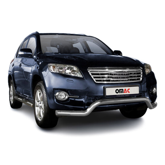 Bară de protecție față, bară de protecție față pentru Toyota RAV4 2010-2013, oțel, omologată ABE, argintiu