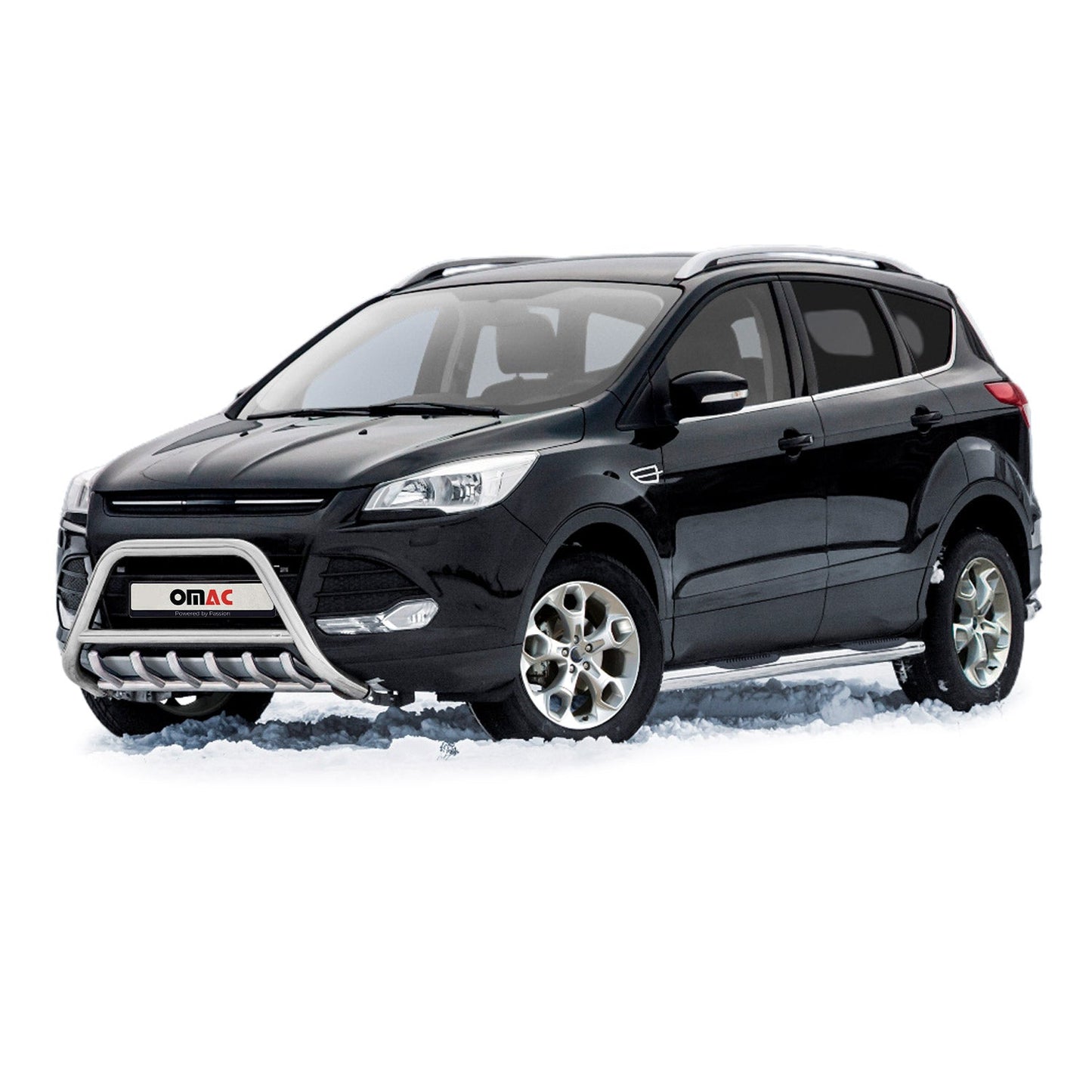 Bară de protecție față din oțel inoxidabil pentru Ford Kuga 2012-2017 cu ABE (omologare de tip germană) Silver Protection
