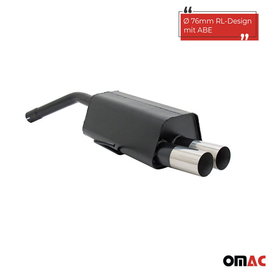 Novus Sportauspuff für Alfa Romeo 156 / GT 2x76mm RL-Design  mit ABE