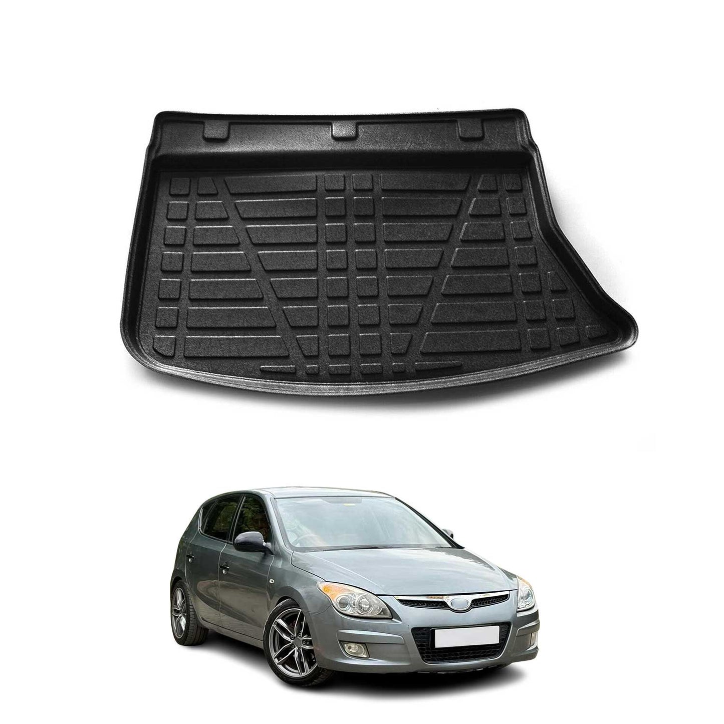Kofferraumwanne Laderaumwanne für Hyundai i30 2007-2012 Kombi Gummi TPE Schwarz