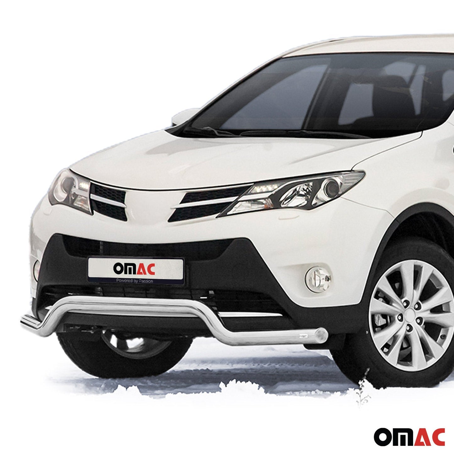 Bară de protecție față, bară de protecție față pentru Toyota RAV4 2013-2015, oțel, omologată ABE, argintiu