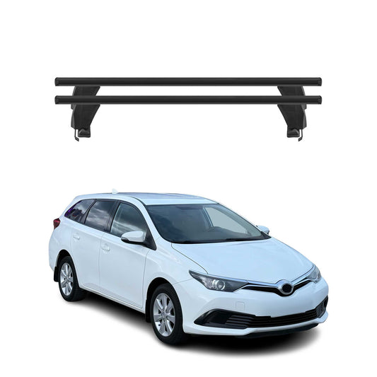 Menabo Dachträger für Toyota Auris mk2 Kombi 2012-2018 50kg Alu Schwarz 2x