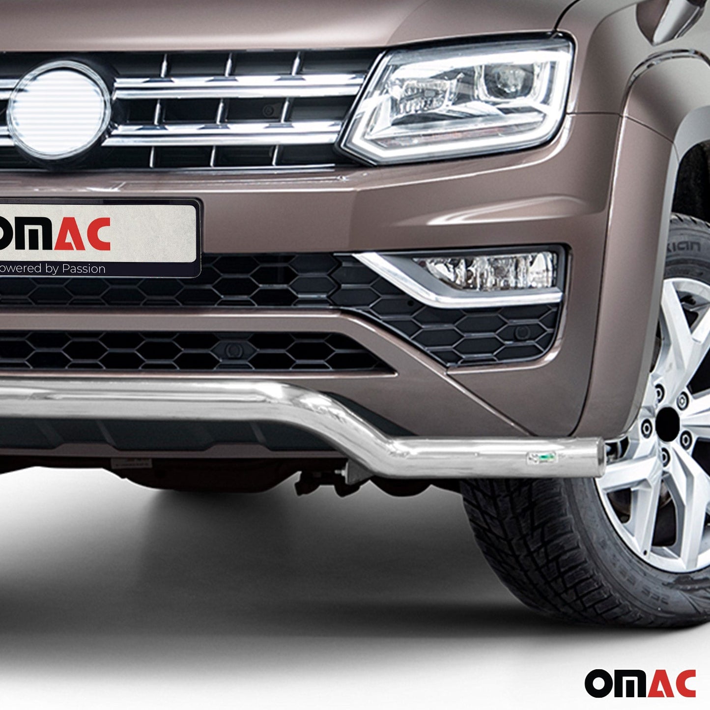 Bară de protecție față, bară de protecție față pentru VW Amarok 2016-2021 cu ABE (omologare de tip germană), oțel, argintiu