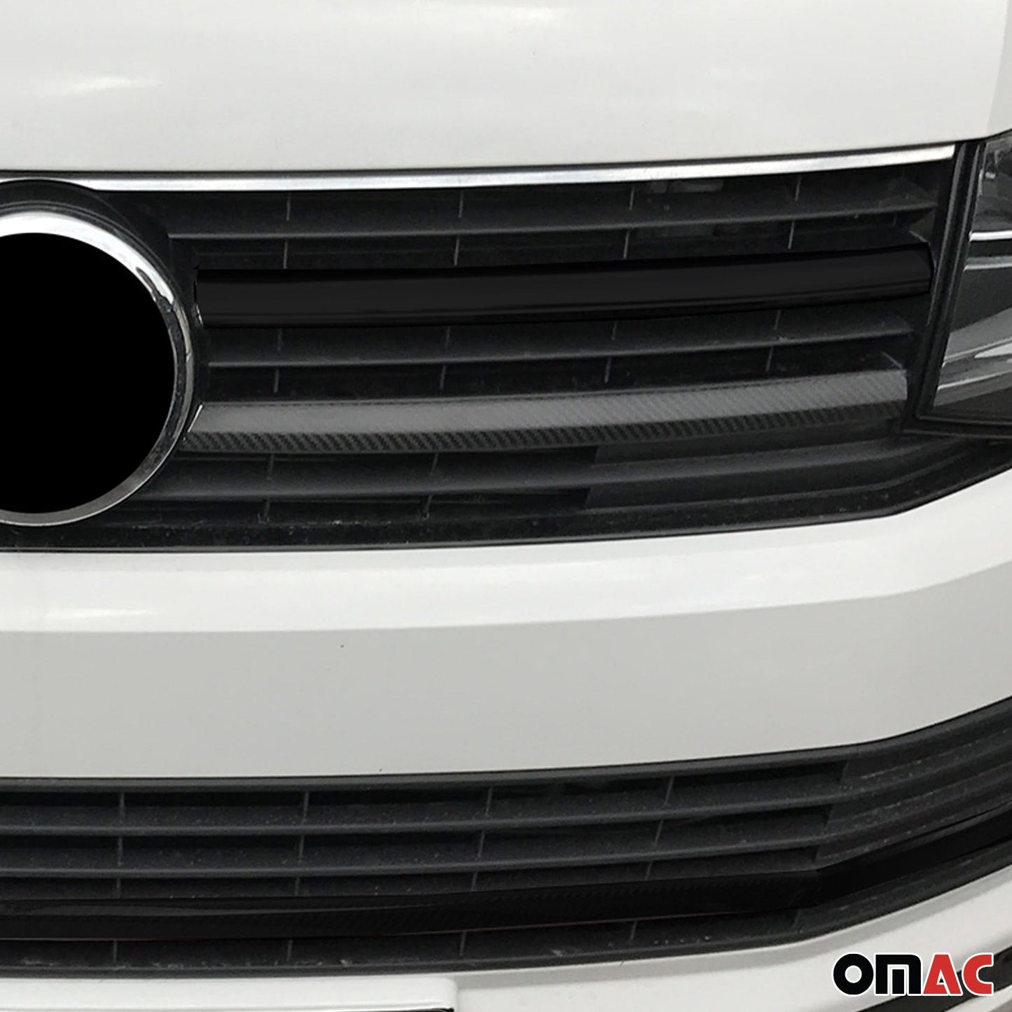 Kühlergrill Grillleisten für VW T6 Transporter 2015-2019 Highline Kohlefaser 2x