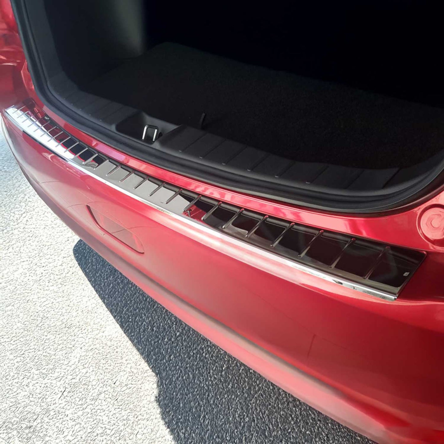 OMAC Ladekantenschutz Stoßstange für Mitsubishi ASX 2010-2025 Edelstahl Silber