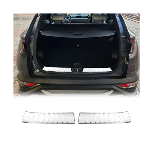 Protecție prag interior pentru Hyundai Tucson 2021-2025, oțel inoxidabil, cromat periat