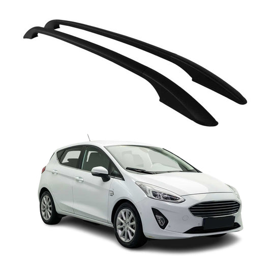 Aluminium Dachreling Relingträger für Ford Fiesta 2017-2021 Schwarz 2x