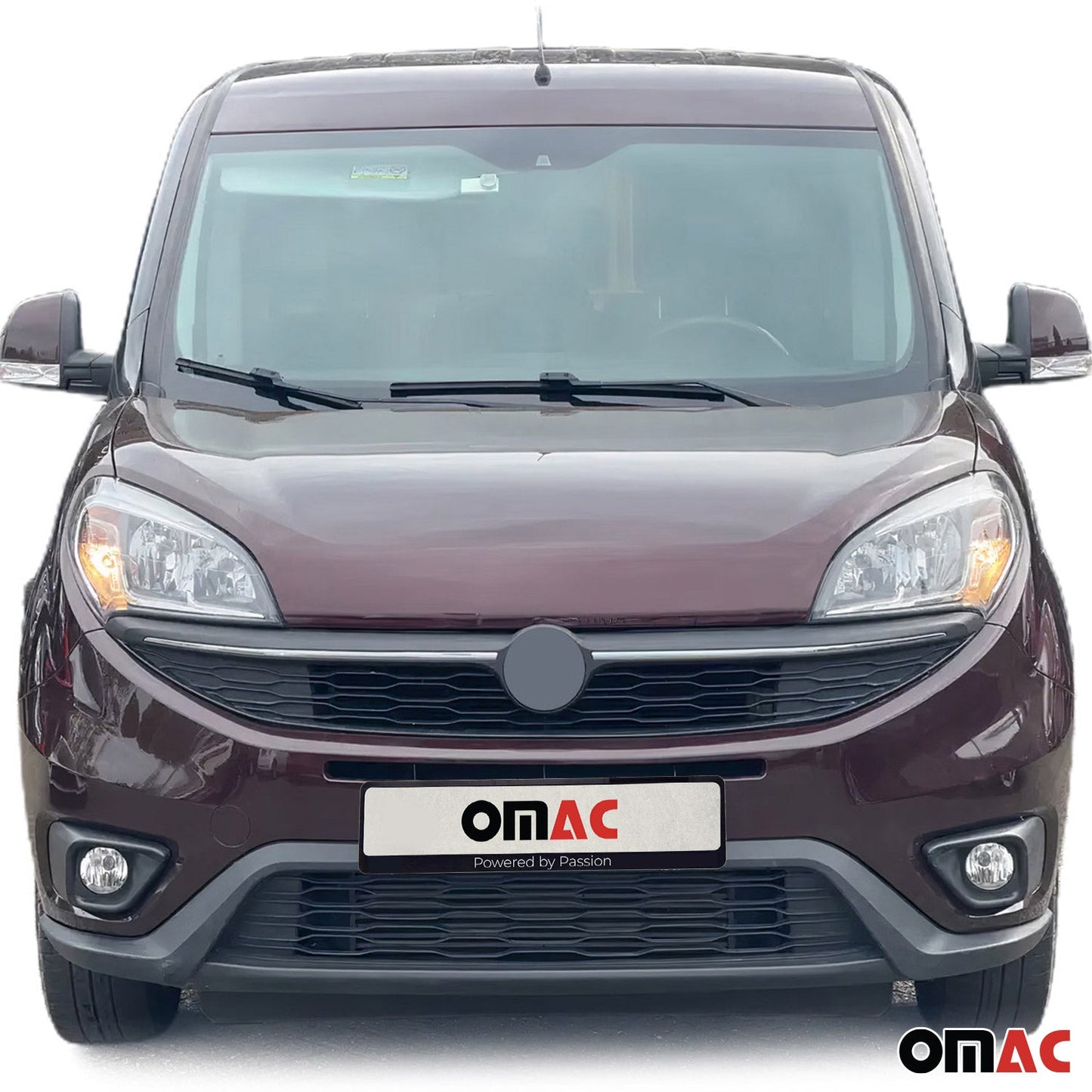 Kühlergrill Leisten Grillleisten für Fiat Doblo 2014-2022 Edelstahl Silber 2tlg