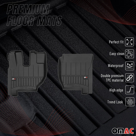 Covorașe auto Volvo FH 2012-2025, TPE, negre, 2 buc.