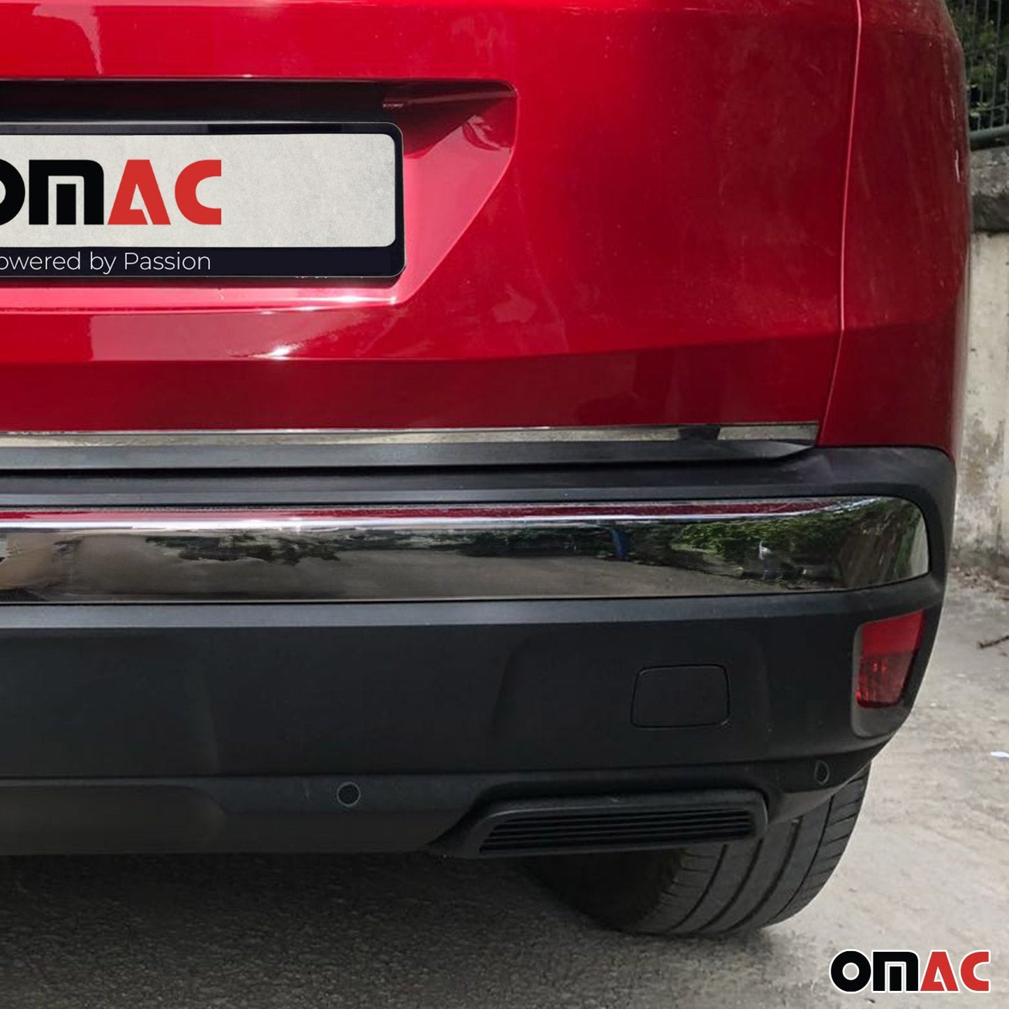 Bandă decorativă portbagaj, bandă decorativă hayon pentru Peugeot 3008 2016-2025, oțel inoxidabil cromat