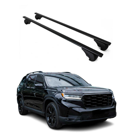 Portbagaj de plafon pentru Honda Pilot 2023-2025 75kg, negru metalic, 2 buc.