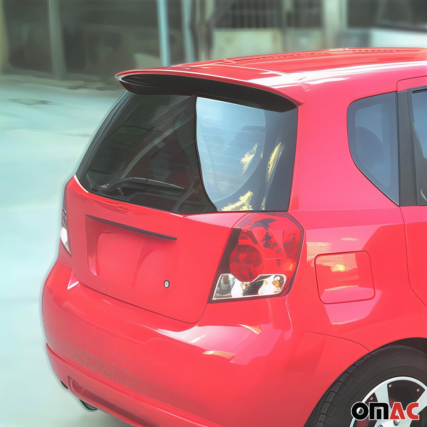 Heckspoiler Dachspoiler für Chevrolet Aveo Schrägheck 2005-2012 Grundiert ABS