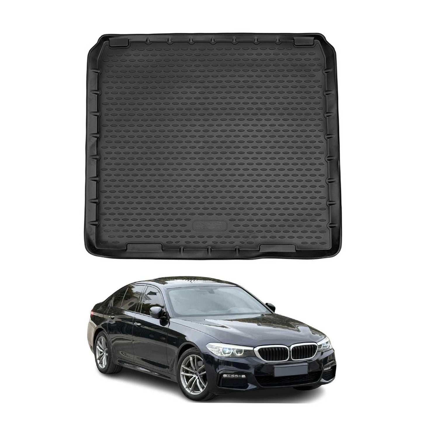 Covoraș portbagaj/tapițerie portbagaj pentru BMW Seria 5 Touring G31 2017-2023, cauciuc, negru