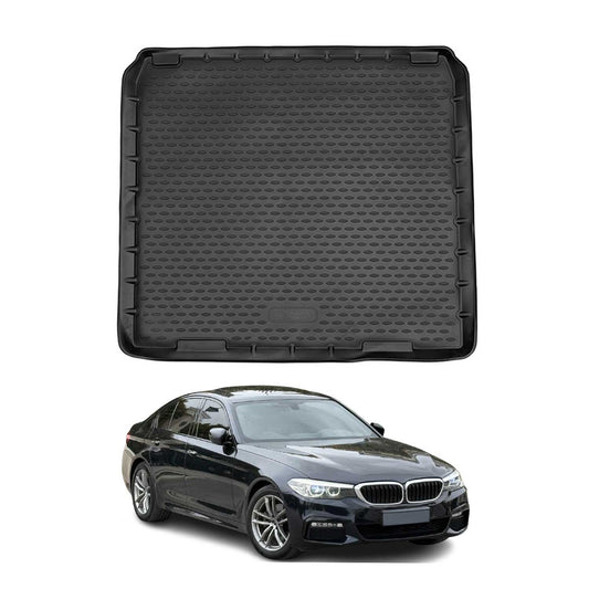 Covoraș portbagaj/tapițerie portbagaj pentru BMW Seria 5 Touring G31 2017-2023, cauciuc, negru