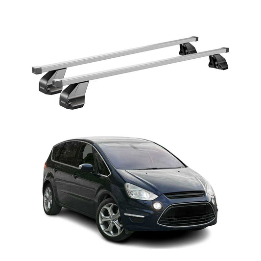 Menabo Portbagaj de plafon pentru Ford S-Max 2006-2014 75kg Oțel Argintiu 2 buc