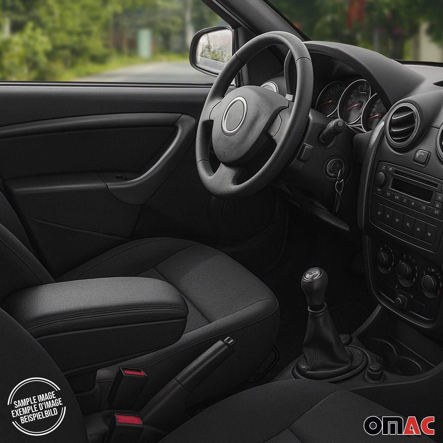 Mittelarmlehne Armlehne für Dacia Duster 2010-2017 PU-Leder ABS Schwarz