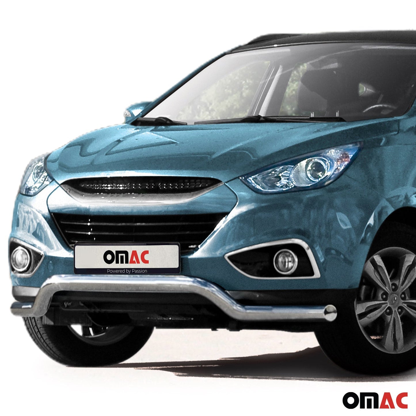 Bară de protecție față, bară de protecție față pentru Hyundai ix35 2010-2015, oțel, omologat ABE, argintiu